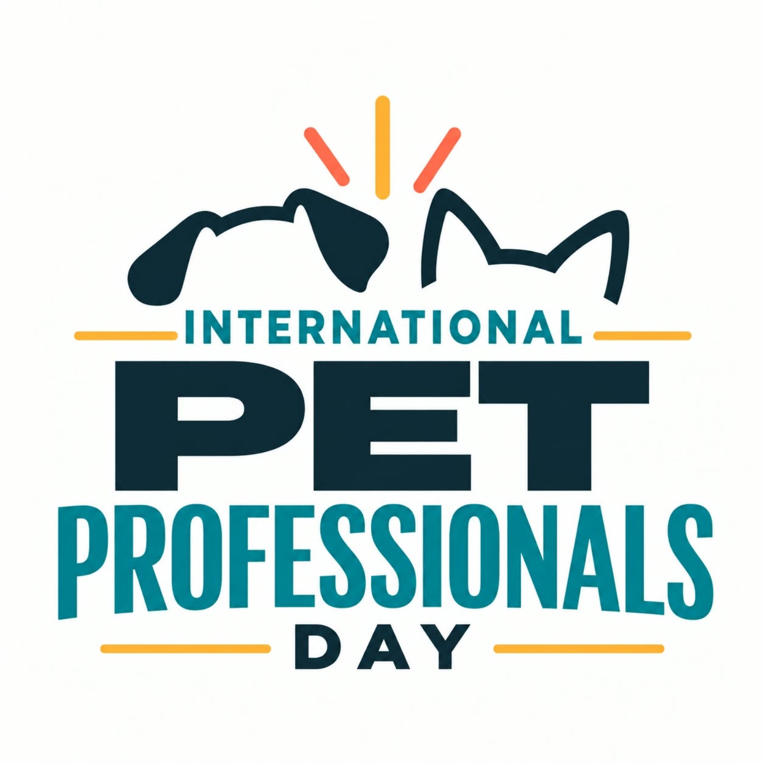International Pet Professionals Day logo with dog and cat ears